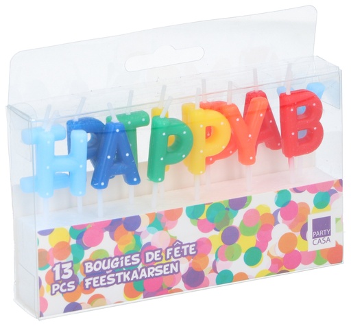 [871125241529] PARTY CASA Birthday Candle Letter 7cm