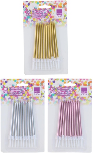 [871125258735] PARTY CASA Birthday Candle 11cm with Holder