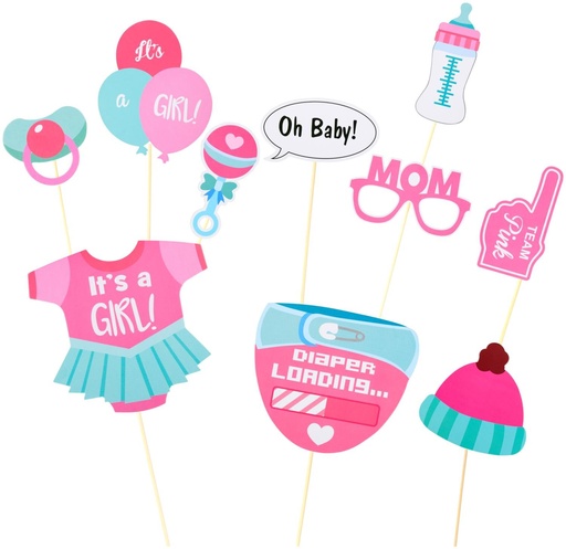 [871125200090] PARTY CASA Photobooth Props Baby Girl