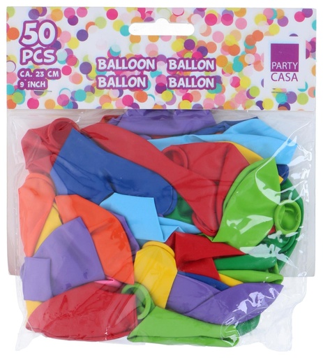 [871125208020] PARTY CASA Balloon Ø23cm Multicolor