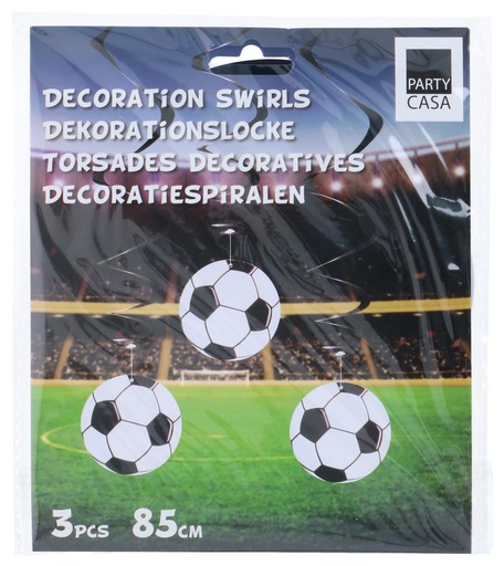 [871125255669] PARTY CASA Football Decoration Swirl 85cm