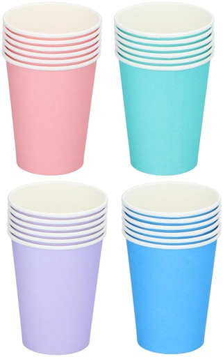 [871125224637] PARTY CASA Paper Cup 266ml Pastel