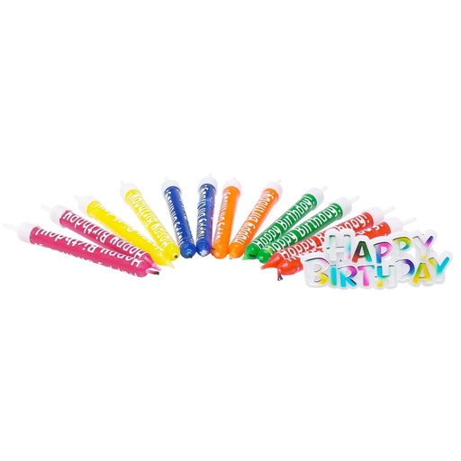 [871125241516] PARTY CASA Birthday Candles with Holder 9.5cm