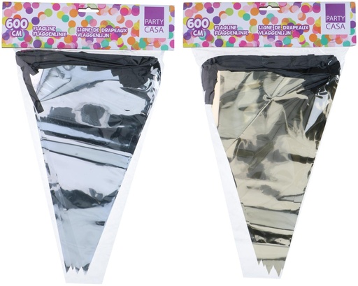 [871125224843] PARTY CASA Metallic Flagline 6m