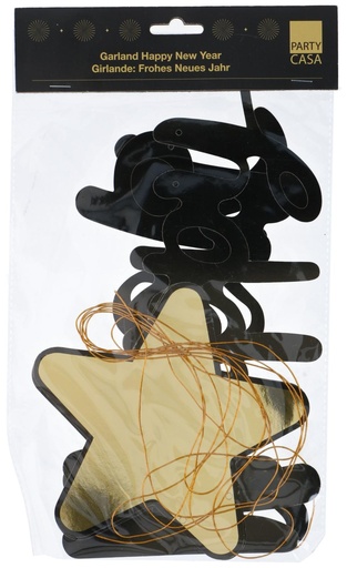 [871125225953] PARTY CASA Garland With Star 300cm