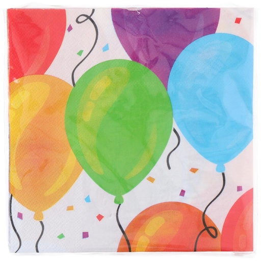 [871125256620] PARTY CASA Napkin Balloons 33x33cm
