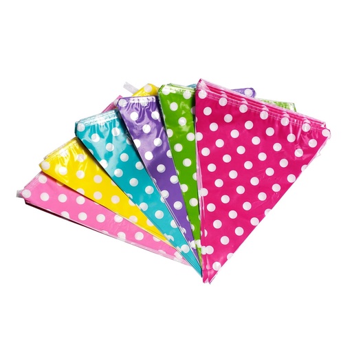 [871125256614] PARTY CASA Spotted Flagline 3.6m