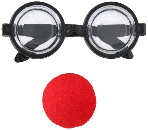 [871125218016] PARTY CASA Clown Glasses With Nose