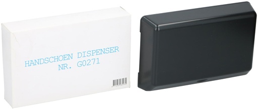 [871125208443] Glove Dispenser 22x14x4.5cm Black White