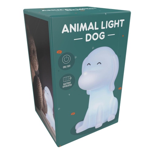 [871125225881] Animal Night Light Dog 7.5x6x11cm