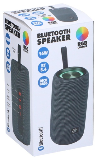 [871125200719] Bluetooth Speaker 16W RGB 6LED