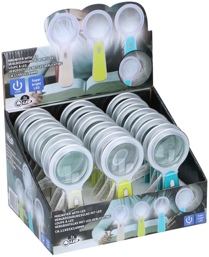 [871125207183] Magnifier with LED and On/Off Switch