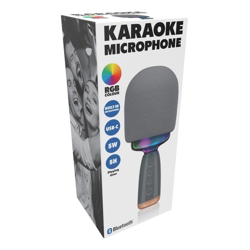 [871125200686] Karaoke Microphone 5W RGB Bluetooth Wireless