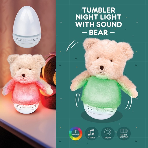 [871125233550] Baby Comfort Tumbler Bear Night Light