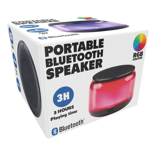 [871125256802] Portable Bluetooth Speaker RGB 500mAh