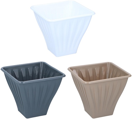 [871125225077] Square Flowerpot 22x22x18cm