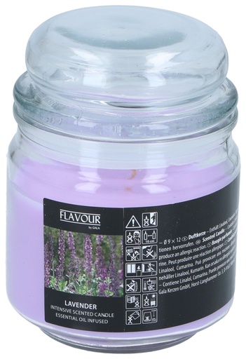 [400849500152] Scented Candle Lavender in Glass 50h 250g