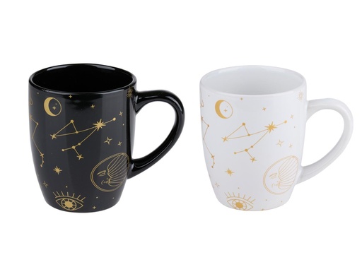 [871125250015] Mug 310ml with Moon and Stars Design