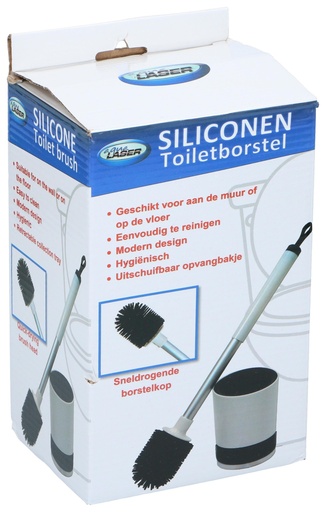 [871366715771] Silicone Toilet Brush with Holder