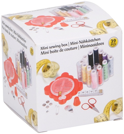 [871125262266] Mini Sewing Box With Thread And Needles