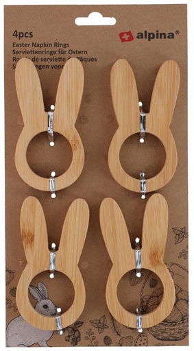 [871125226108] Easter Bunny Napkin Rings