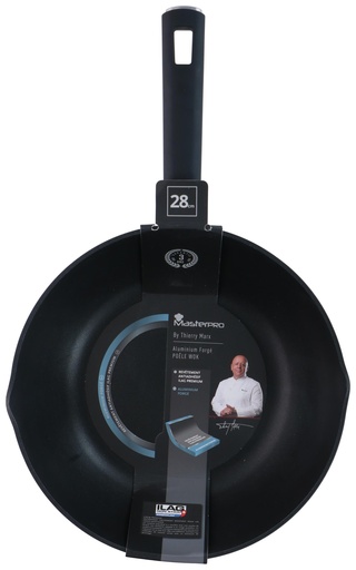 [694242395255] Aluminium Forged Wok 28cm
