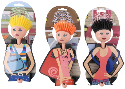 [871125254317] Dishwashing Brush Doll 22.5cm