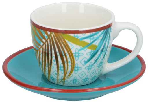 [805644429104] Espresso Cup and Saucer Jungle 90ml