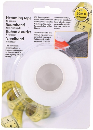 [871125205897] Iron-on Hemming Tape 20mx22mm