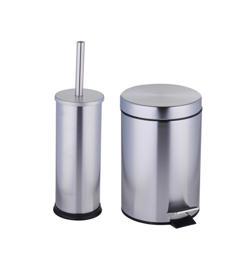 [871125204022] Pedal Bin 3L with Toilet Brush Matt