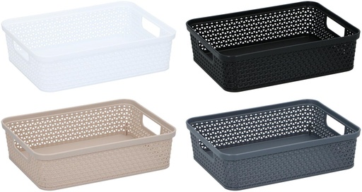 [871125224138] Low Storage Basket 24.6x19.1x6.5cm