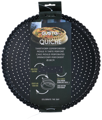 [871262840579] Perforated Quiche Cake Mold Ø28cm
