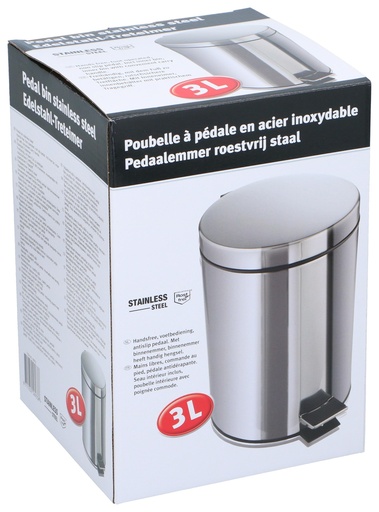 [871125256933] Pedal Bin 3L