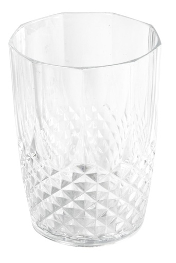 [871125205304] Water Glass 400ml Crystal Effect Reusable