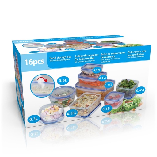 [871125287216] Food Storage Box with Click Lid