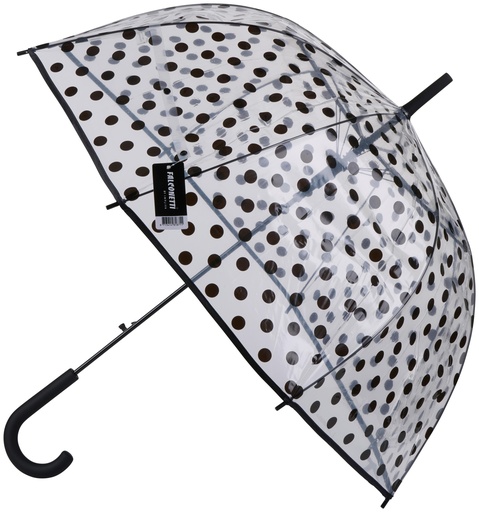 [871341481871] Clear Dome Polka Dot Umbrella Ø86cm 8rib