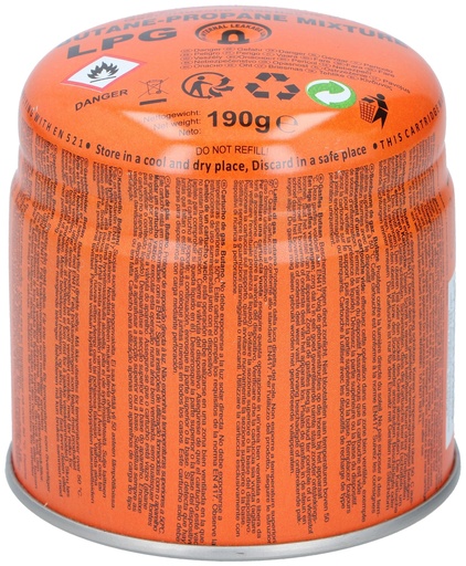 [871125279105] Gas Canister 190g Butane/Propane
