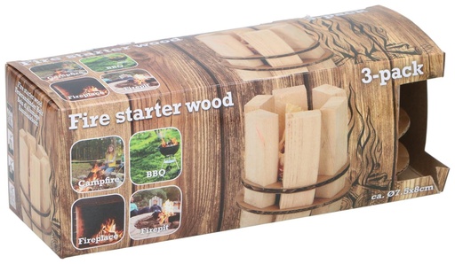 [871125216946] Fire Wood Starter D7.5x8cm