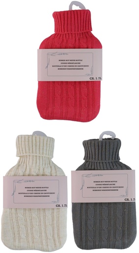[871125226033] Hot Water Bottle 1.7L Knit Cover