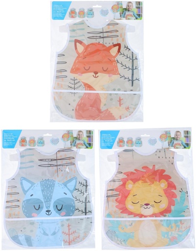 [871125224525] Children's Bib Animal Print