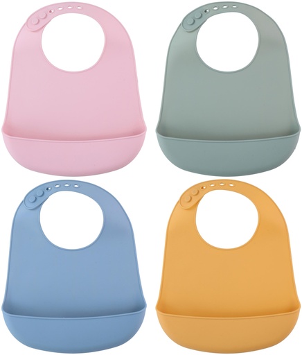 [871125224947] Baby Bib With Food Catcher Pocket