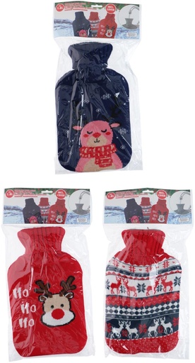 [871125223245] Hot Water Bottle 1.7L Knit Cover