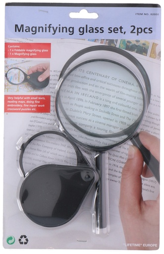 [871125282050] Magnifying Glass with Handle and Folding Lens