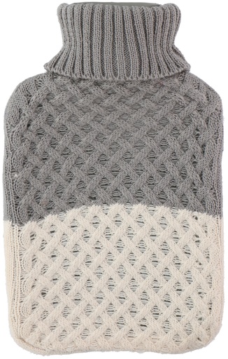 [871125218715] Hot Water Bottle 1.7L With Knit Cover