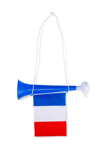 [871125249724] Horn with French Flag 28cm