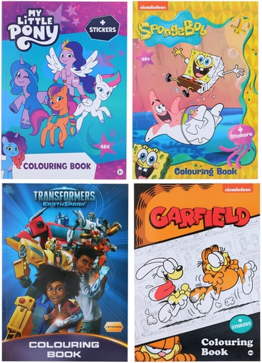 [871185111704] Colouring Book and Stickers 48 Pages