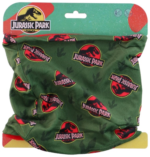 [844548428838] Jurassic Park Kids Neck Warmer