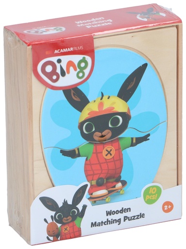 [872024622637] Wooden Matching Puzzle 10 pcs