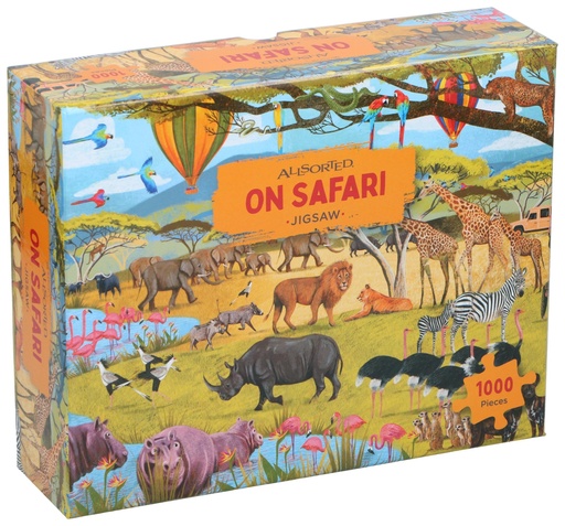 [978191229563] On Safari Jigsaw Puzzle 1000pcs