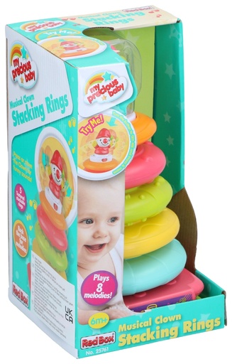 [008222825761] Musical Clown Stacking Rings